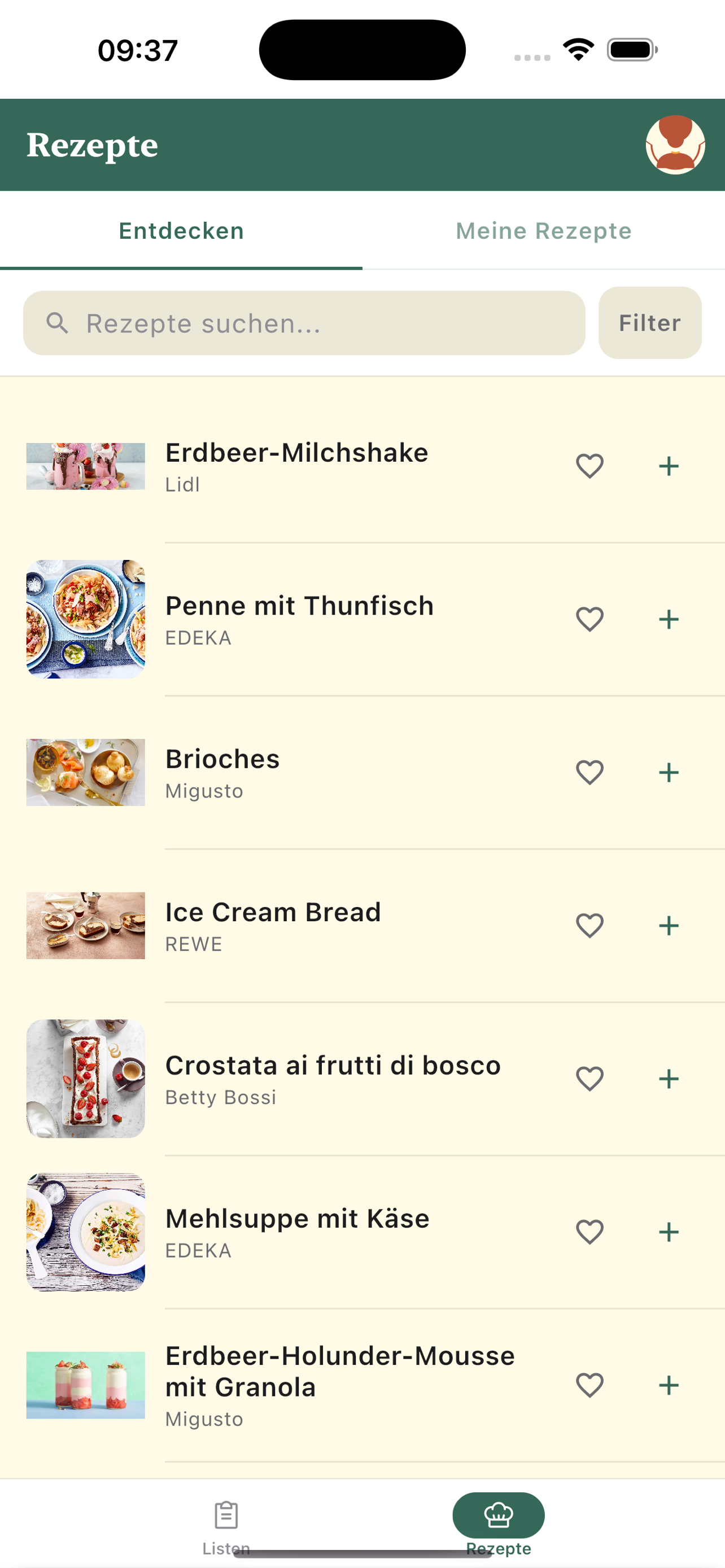 Rezepte entdecken